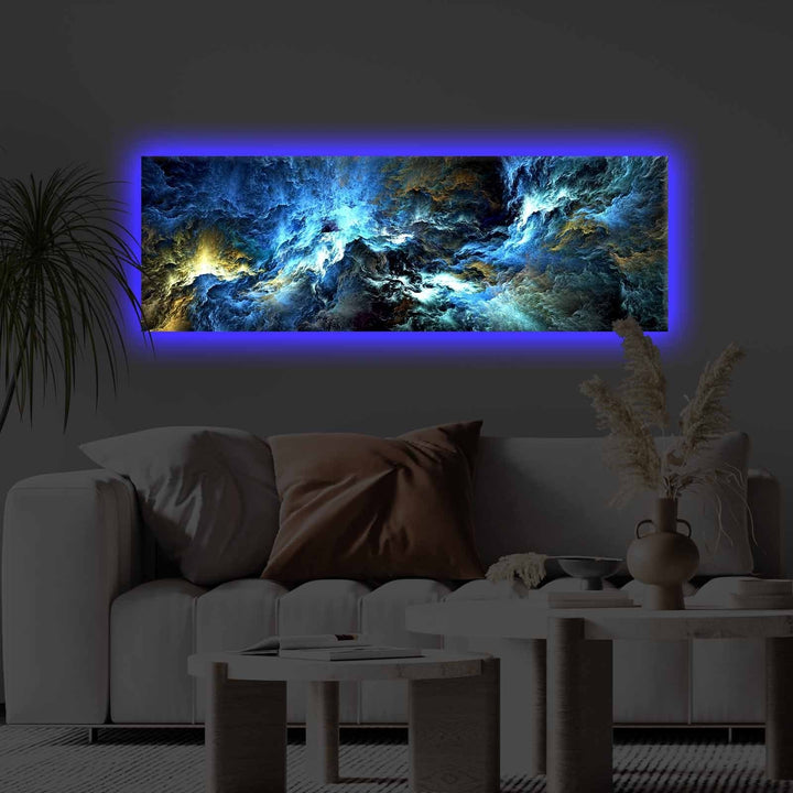 Peinture de toile éclairée à LED décorative 3090KTLGDACT - 005