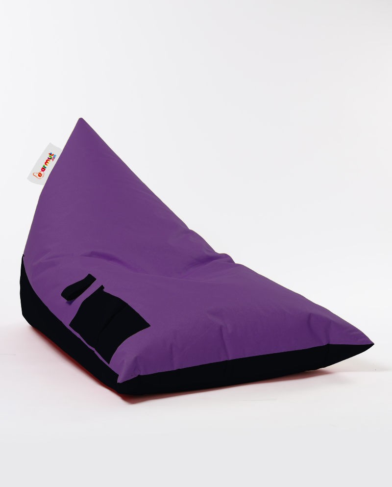 Pouf de jardin Pyramid Large Double Color Bed Pouf - Purple