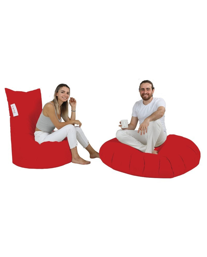 Pouf de jardin Balina - Red