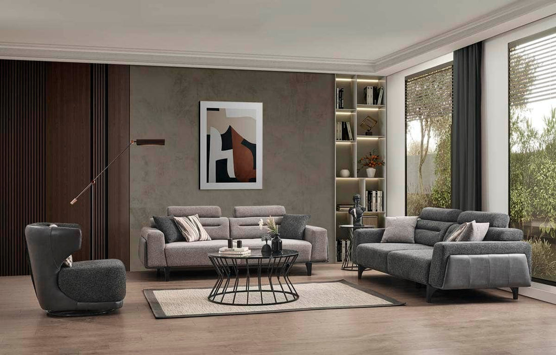 Oslo Ensemble de Canapé Gris