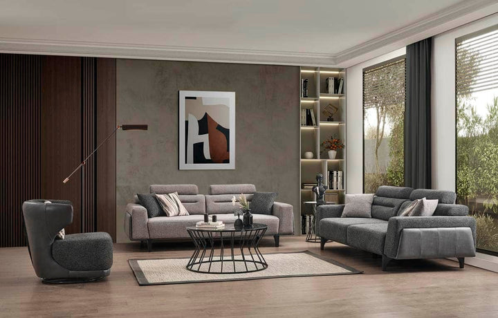 Oslo Ensemble de Canapé Gris