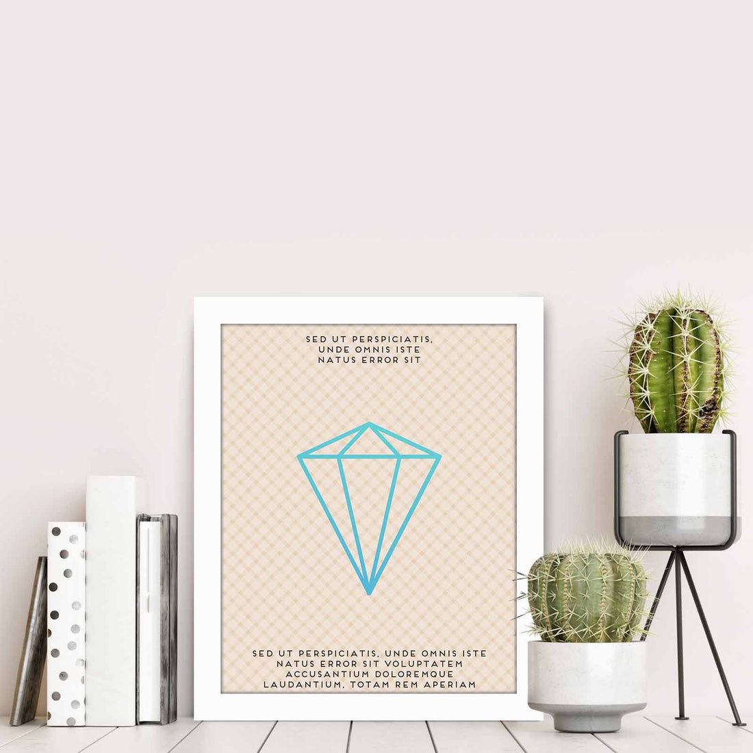 Peinture mdf encadrée décorative BCT-029