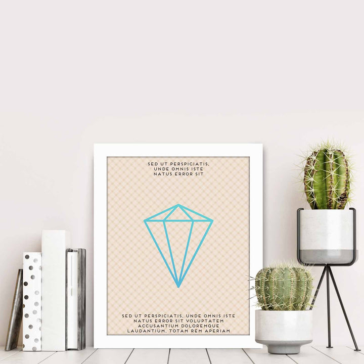 Peinture mdf encadrée décorative BCT-029