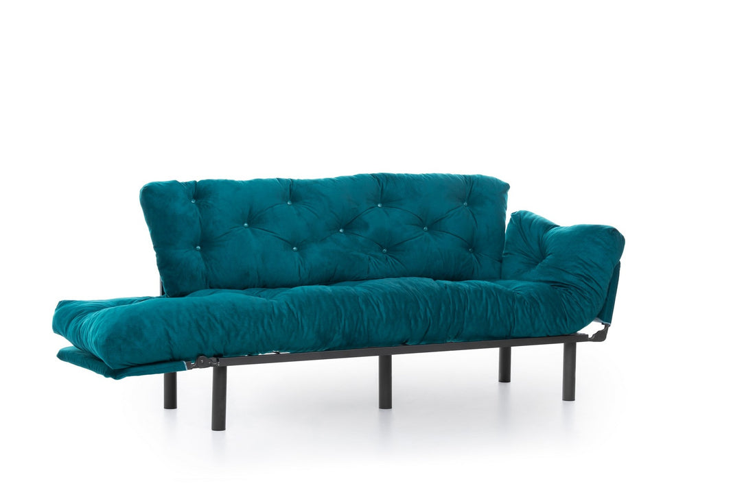 Canapé-lit 3 places Nitta Triple - Petrol Green