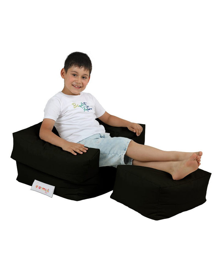 Pouf de jardin Kids Single Seat Pouffe - Black