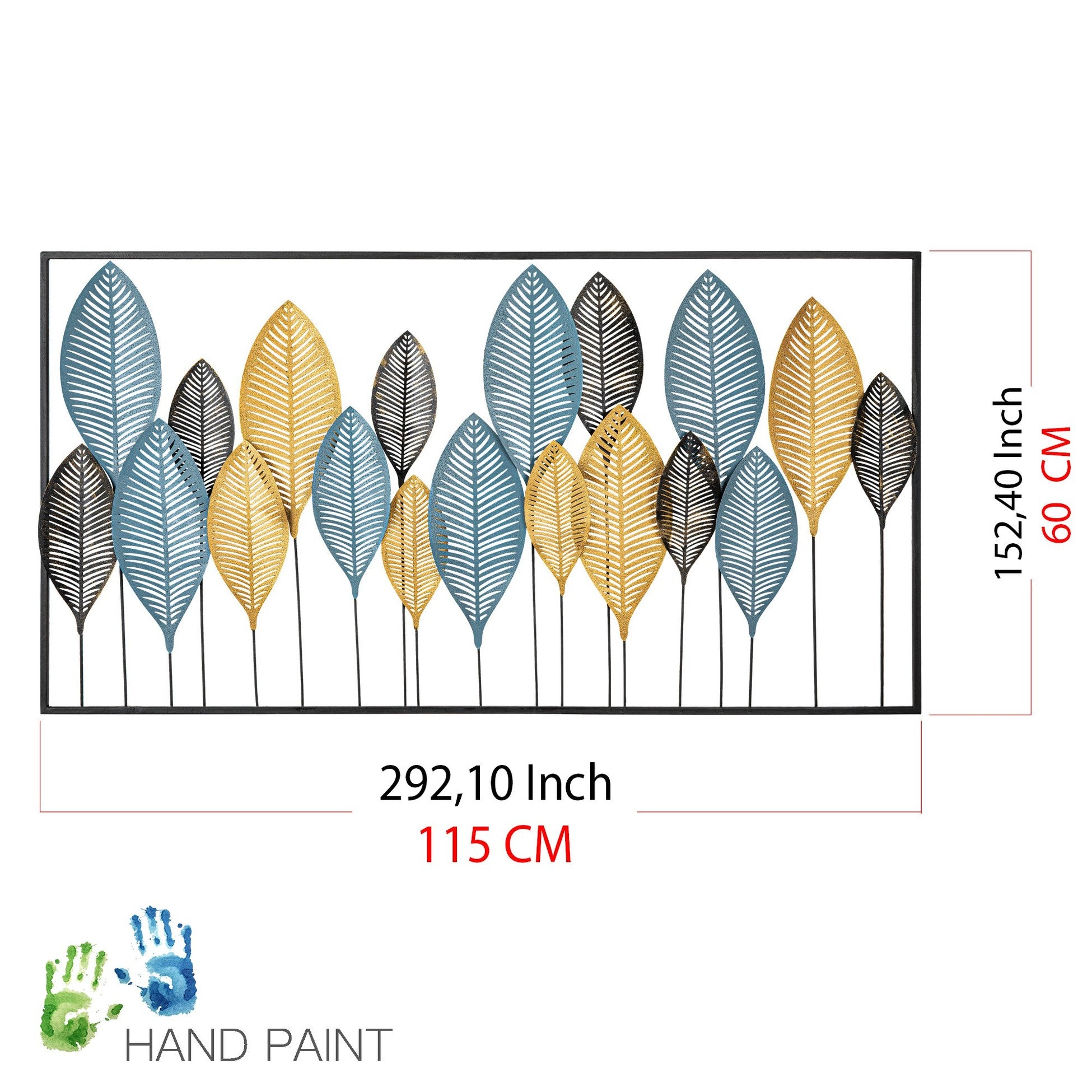 Accessoire mural en métal décoratif Zevahir 4