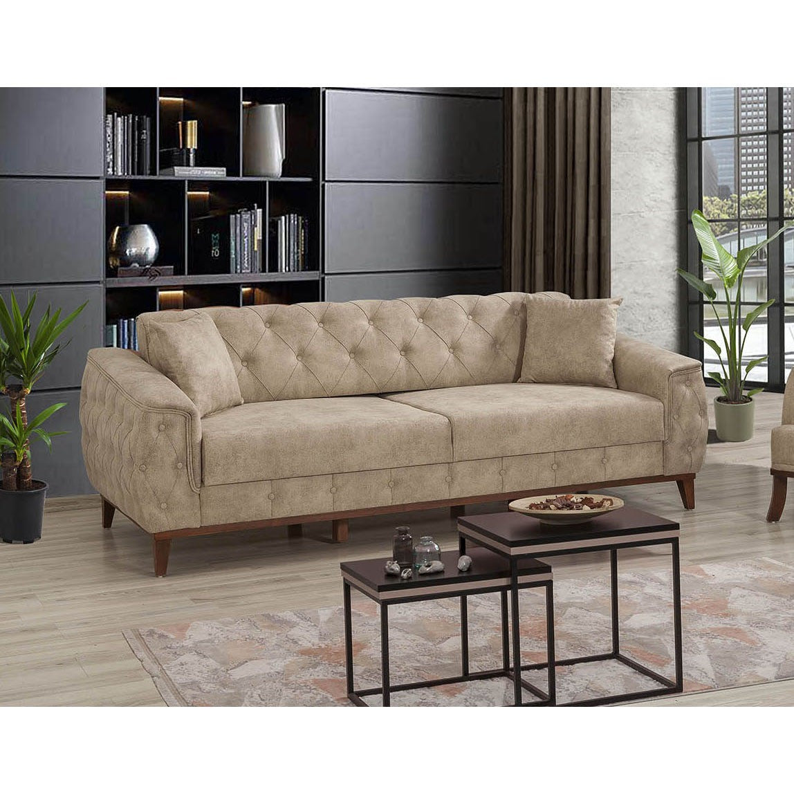 Canapé de 3 places Marta - Cream