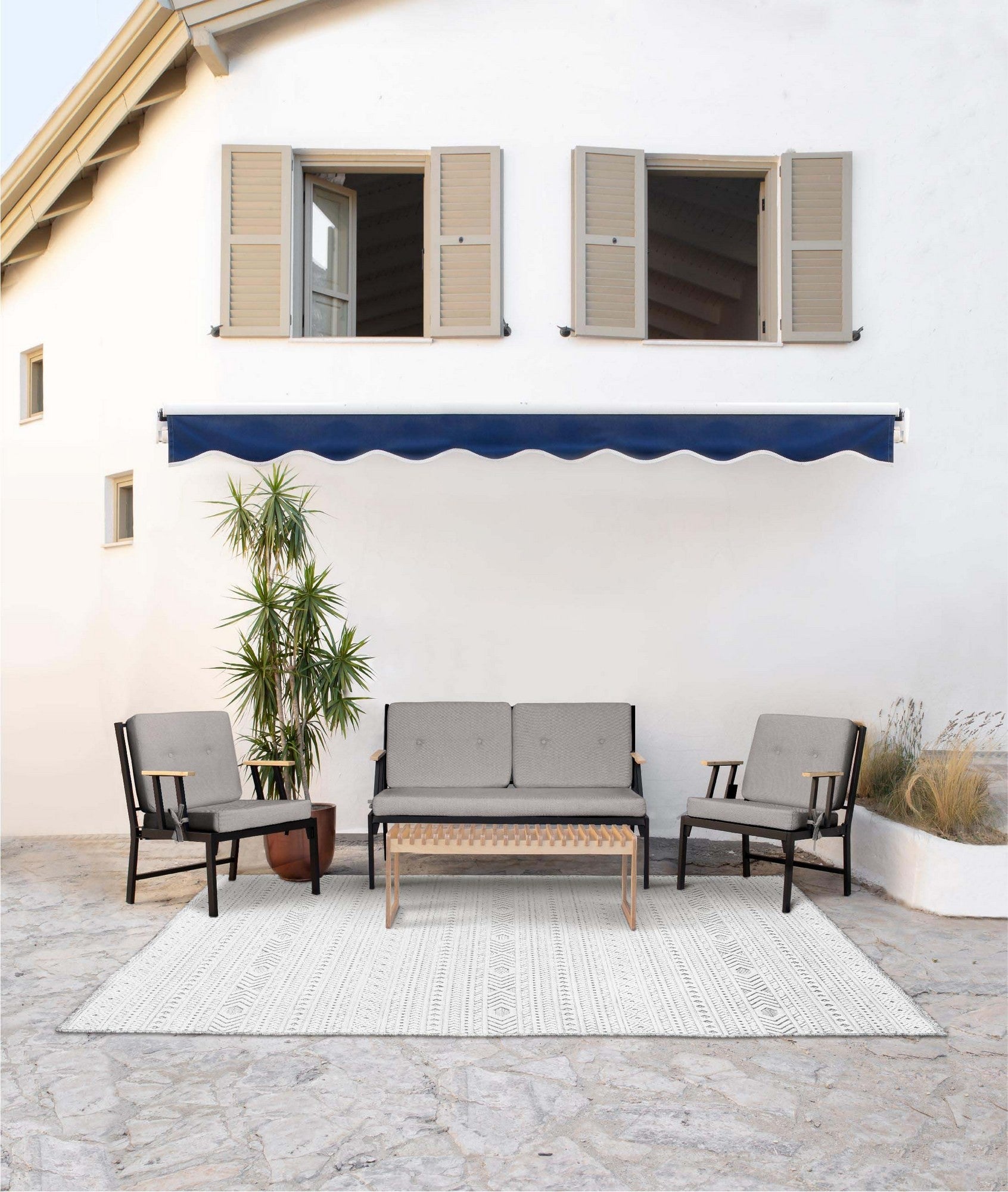 Canapé jardin de 1 place 600203 - Grey