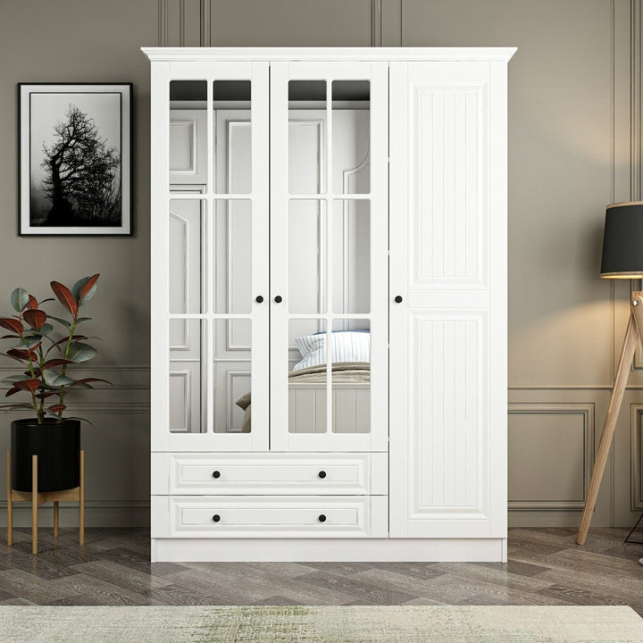 Armoire Kale 3 Mebran Kapak 210 - White