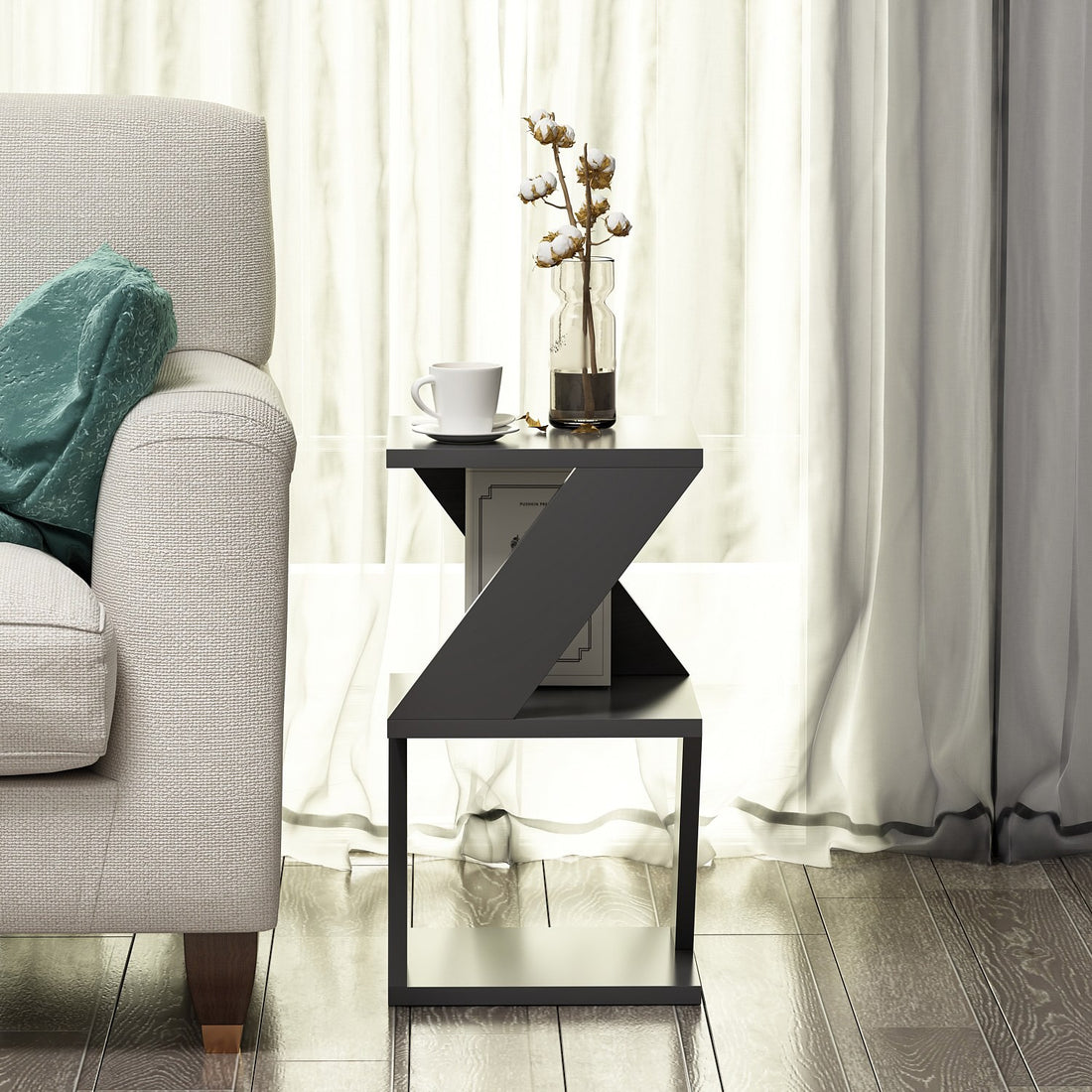 Table d'appoint Albeni - Anthracite