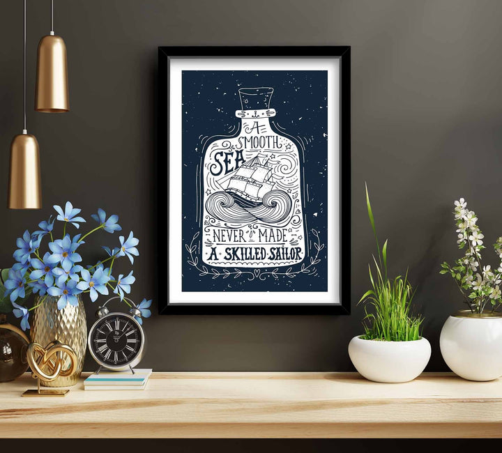 Peinture mdf encadrée décorative 3853NISCT-001