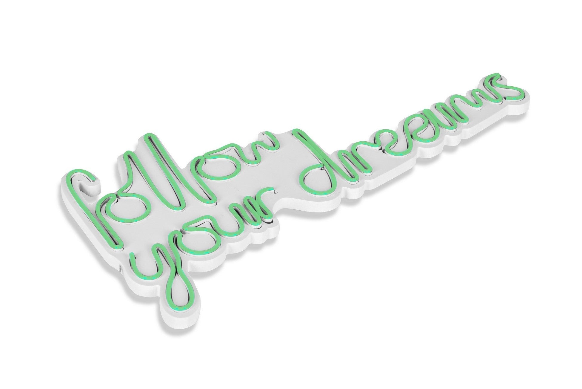 Éclairage LED en plastique décoratif Follow Your Dreams - Green