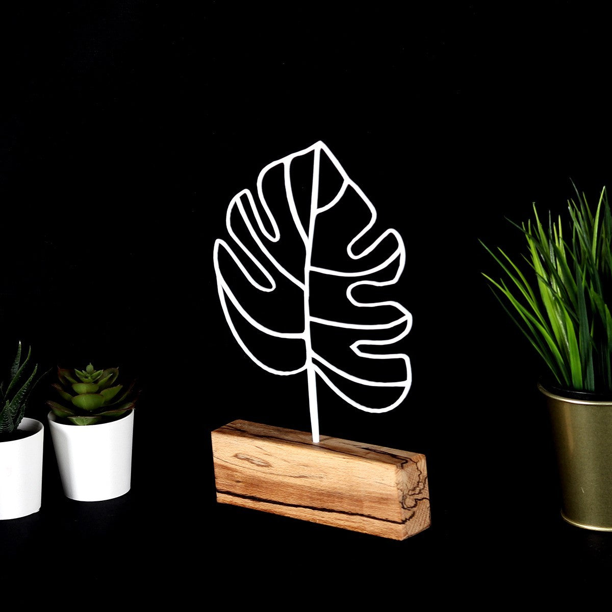 Objet décoratif Thin Leaf - White