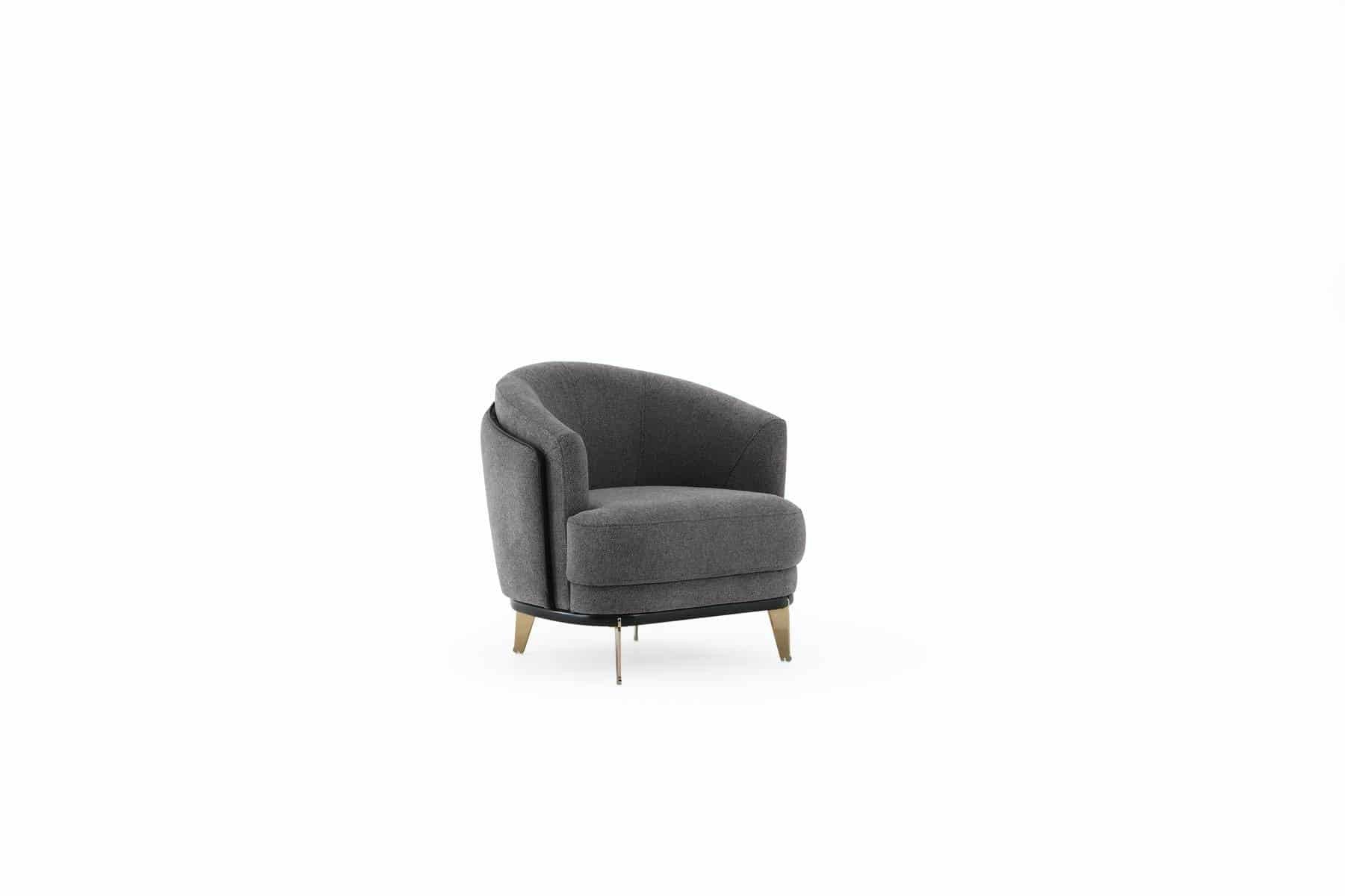 Violet Fauteuil Bergère Gris