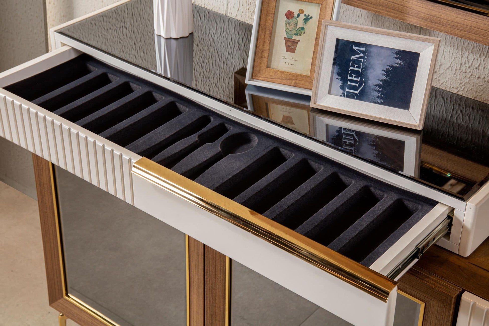 Asil Console avec mirror 220x46x94