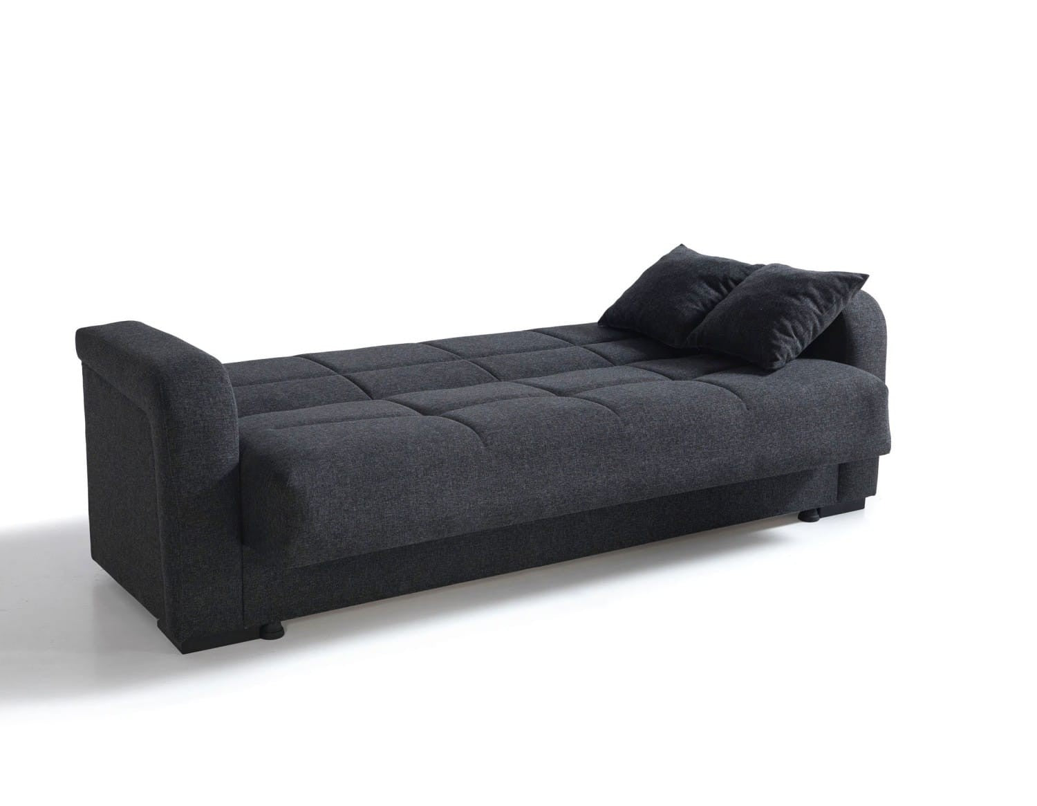 Roma canapé lit clic-clac 3 places avec coffre de rangement