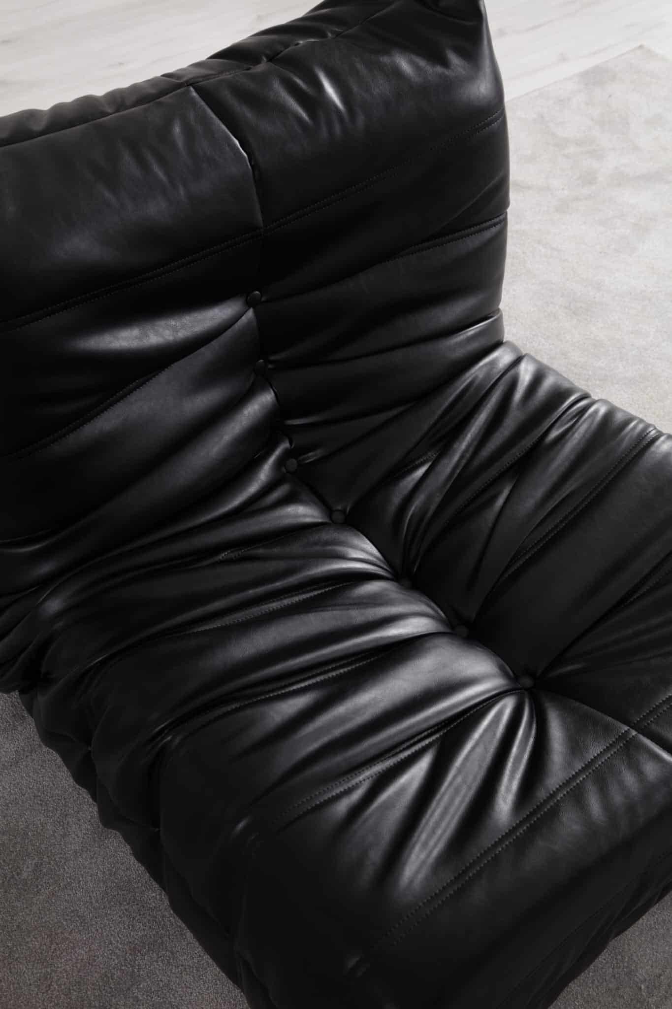 California Fauteuil Bergère Noir 88x90x72