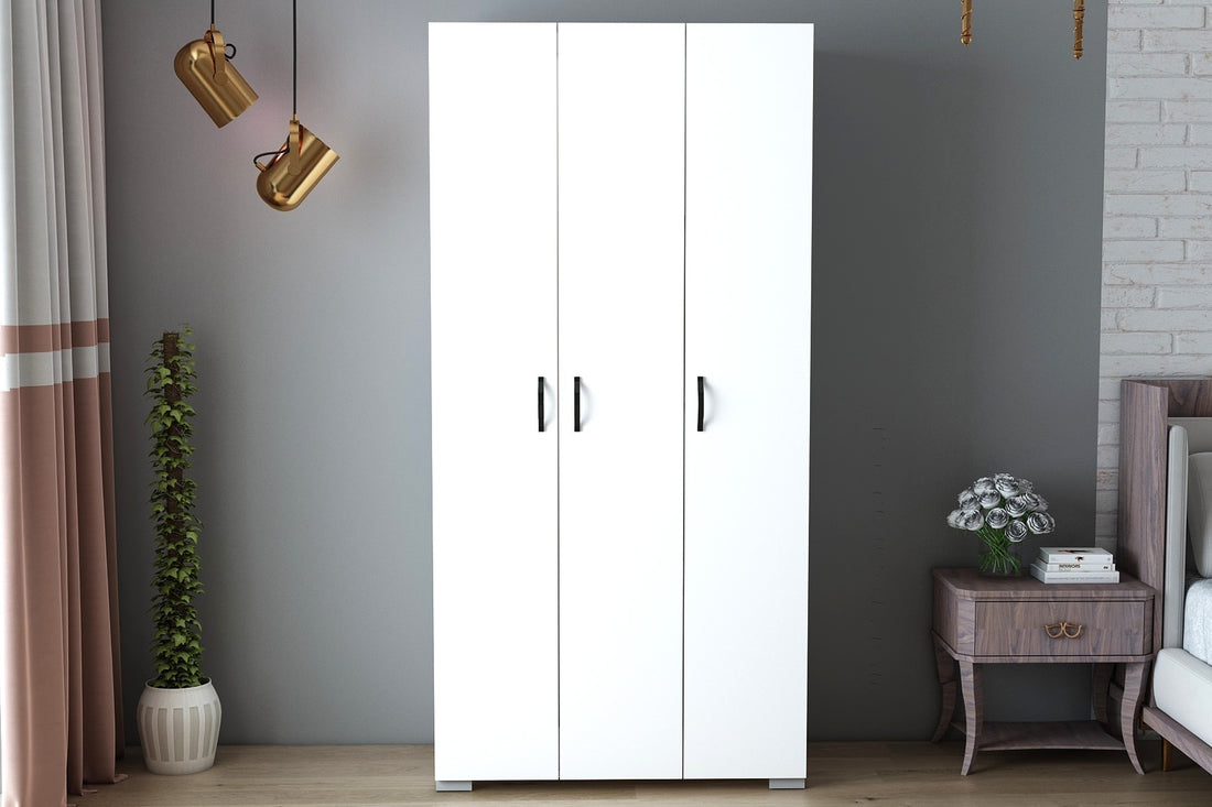 Garde-robe Feraye 3 Kapakli - White