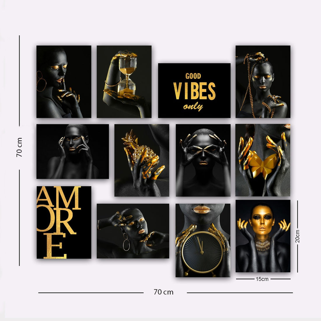 Peinture décorative MDF (12 pièces) 12MDF17YS