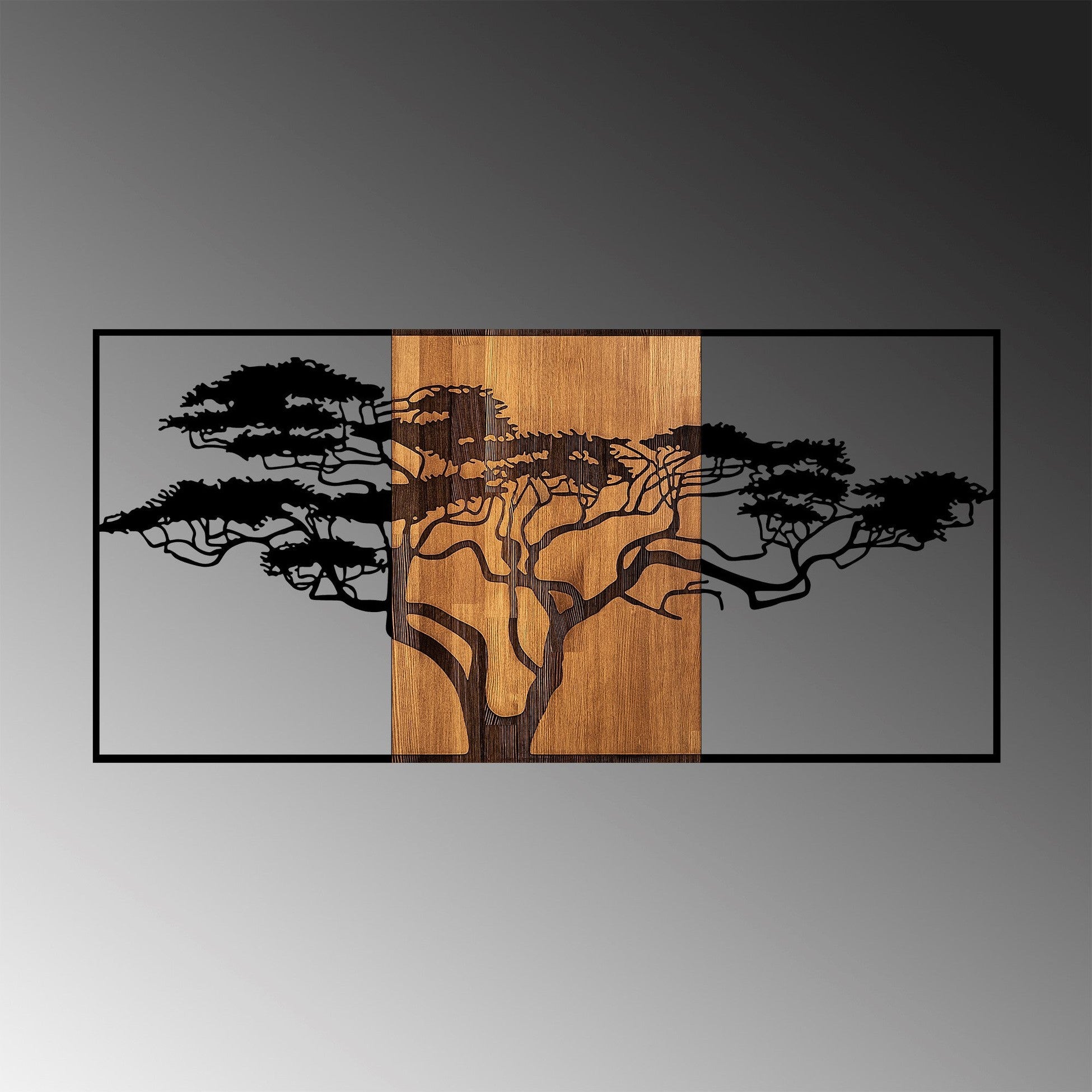 Accessoire mural en bois décoratif Acacia Tree - 328