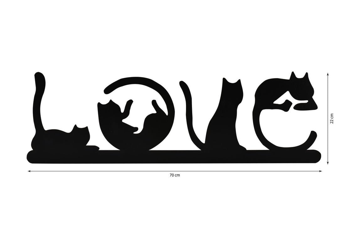 Éclairage LED décoratif Cat Love - Yellow