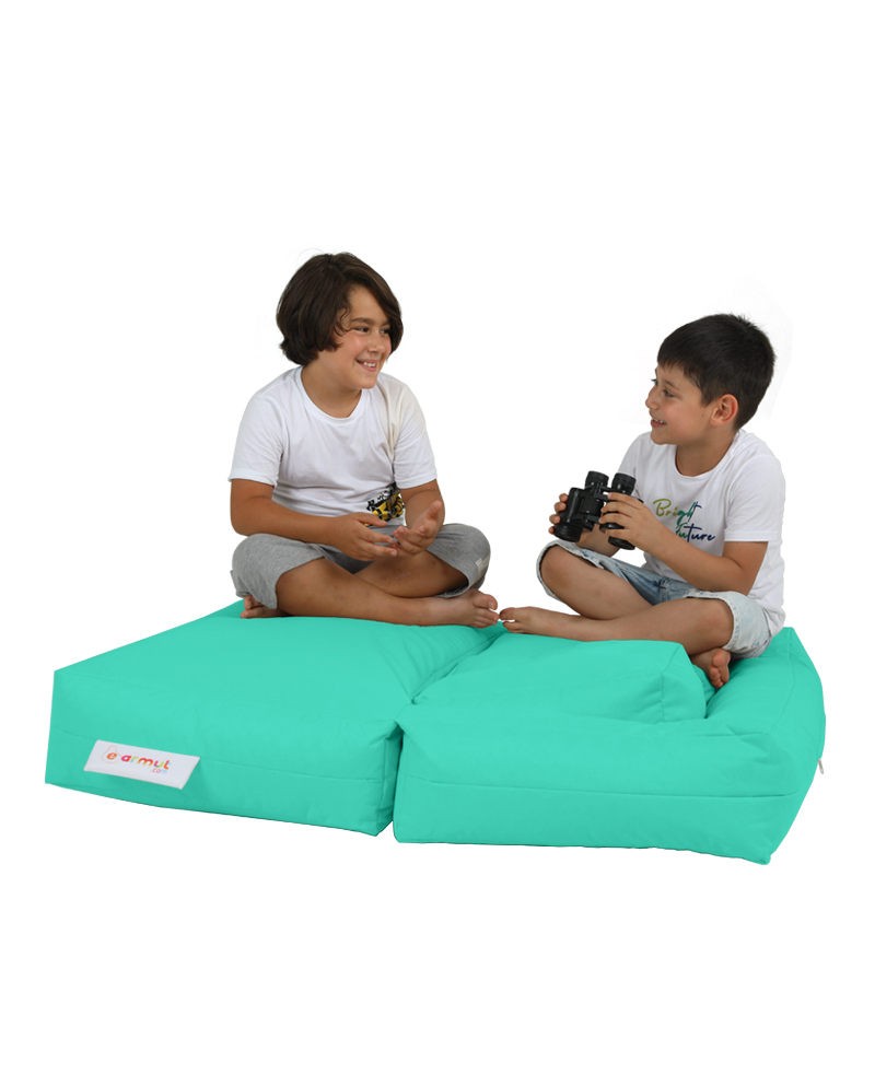 Pouf de jardin Kids Double Seat Pouf - Turquoise