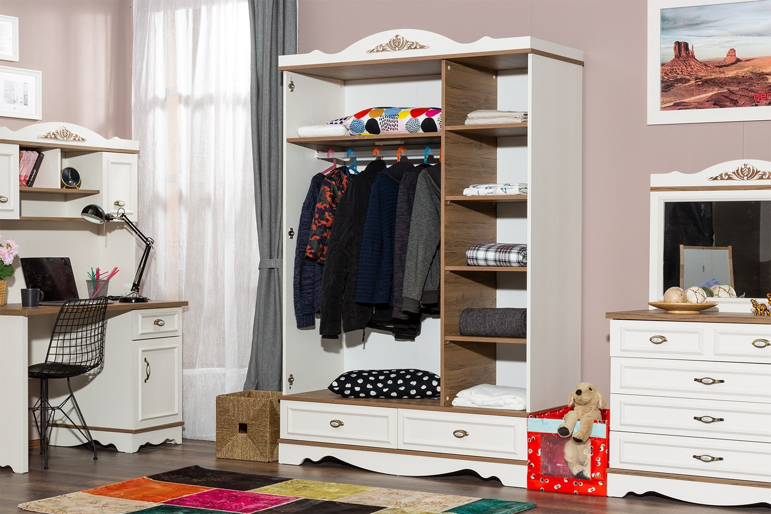 Country armoire 3 portes