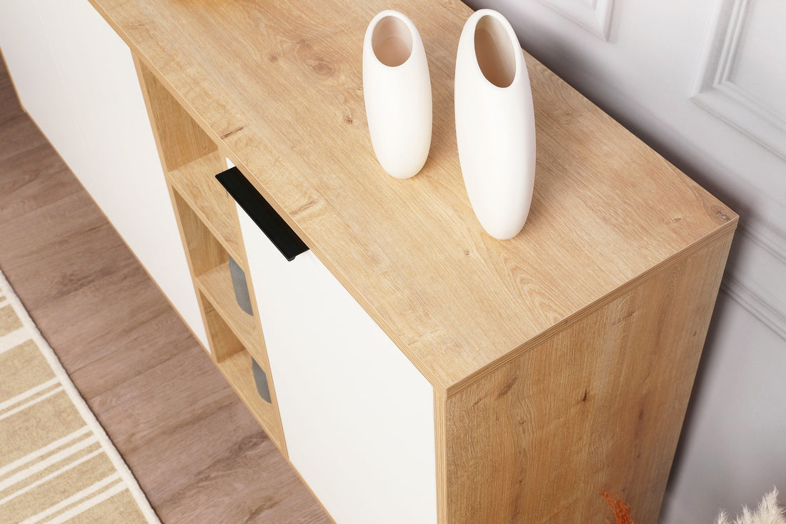 Console Clara Console - Oak, White