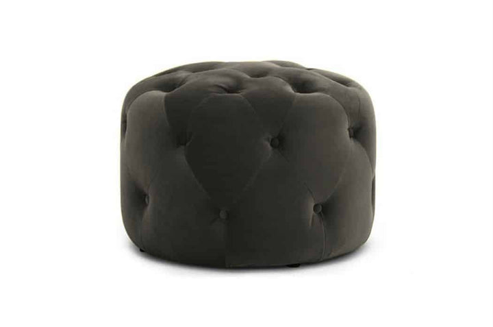 Pouf en velours avec Boutons Veronica