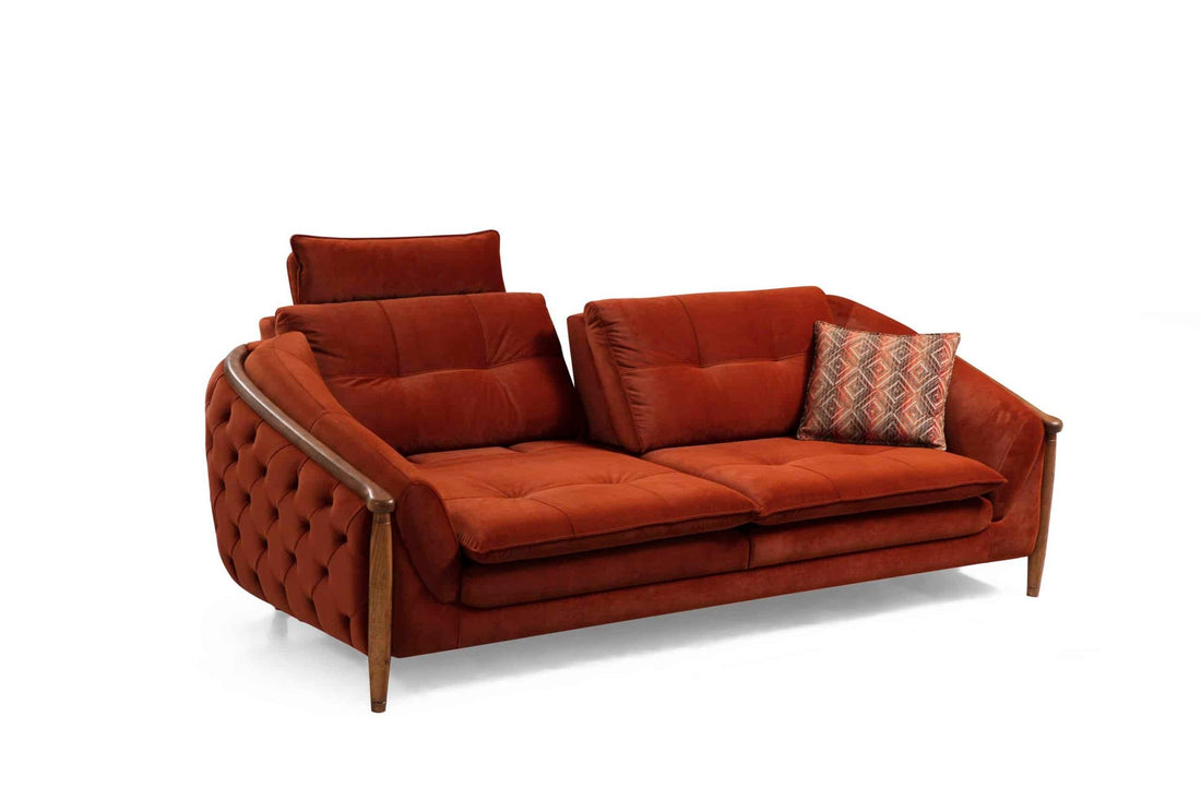 Trio Canapé 3 places rouge