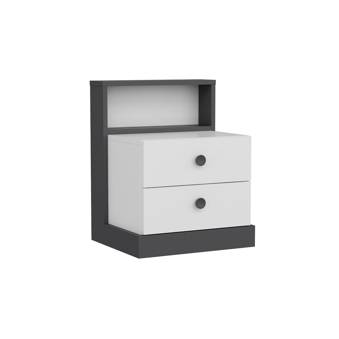 La table de nuit Life - White, Anthracite