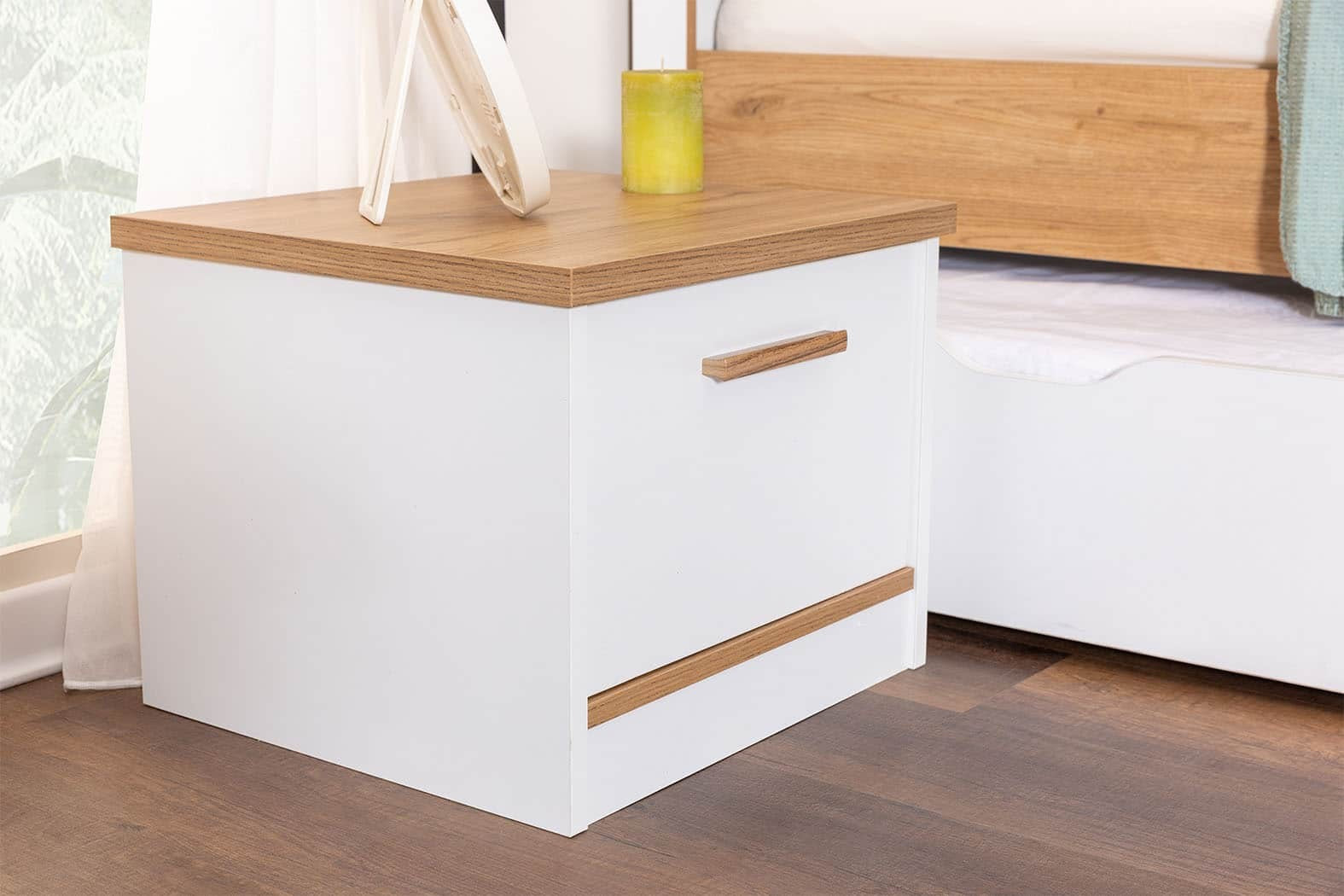 Table de chevet enfant Plato 1 tiroirs