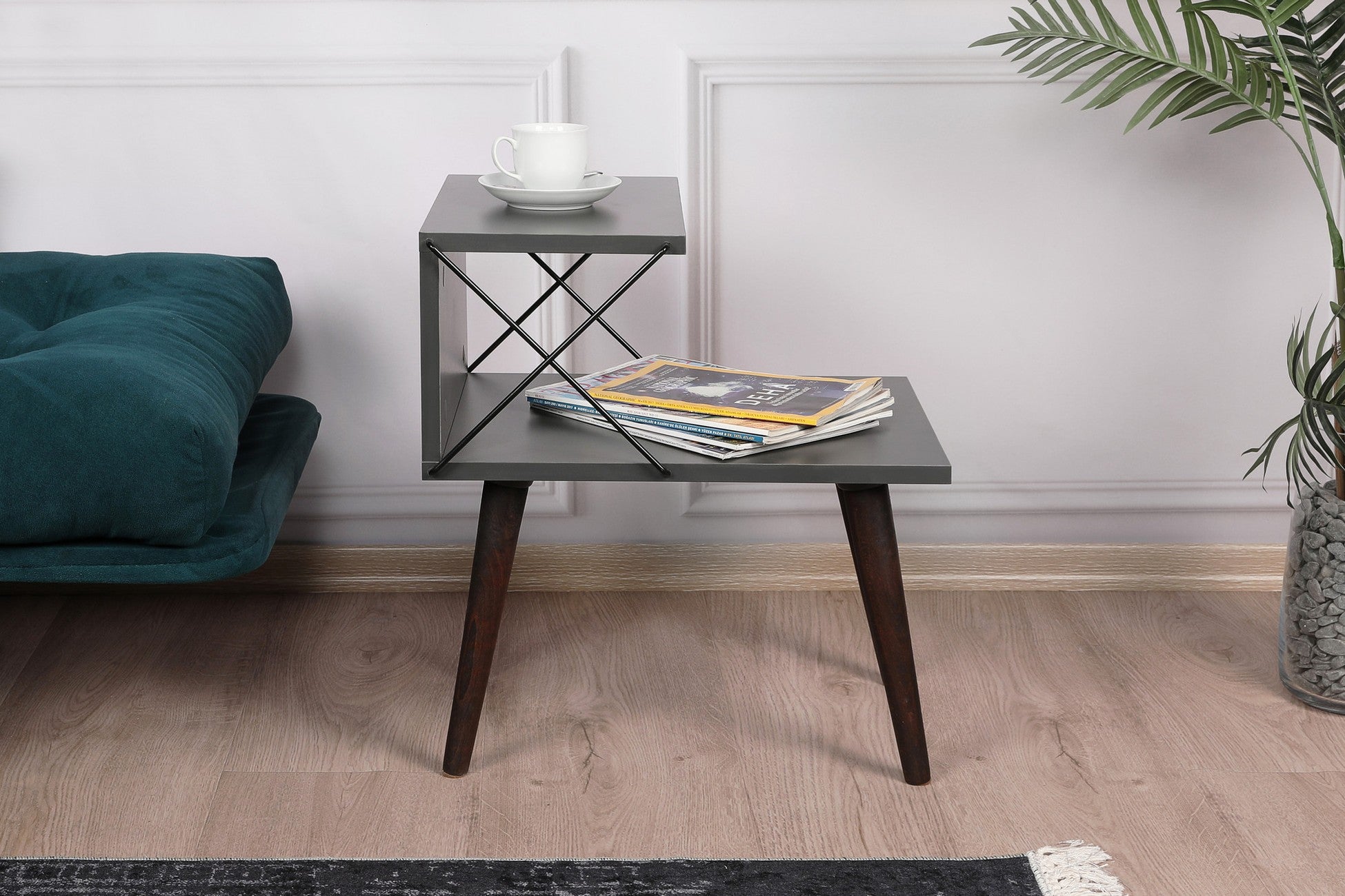 Table de chevet Cross - Anthracite