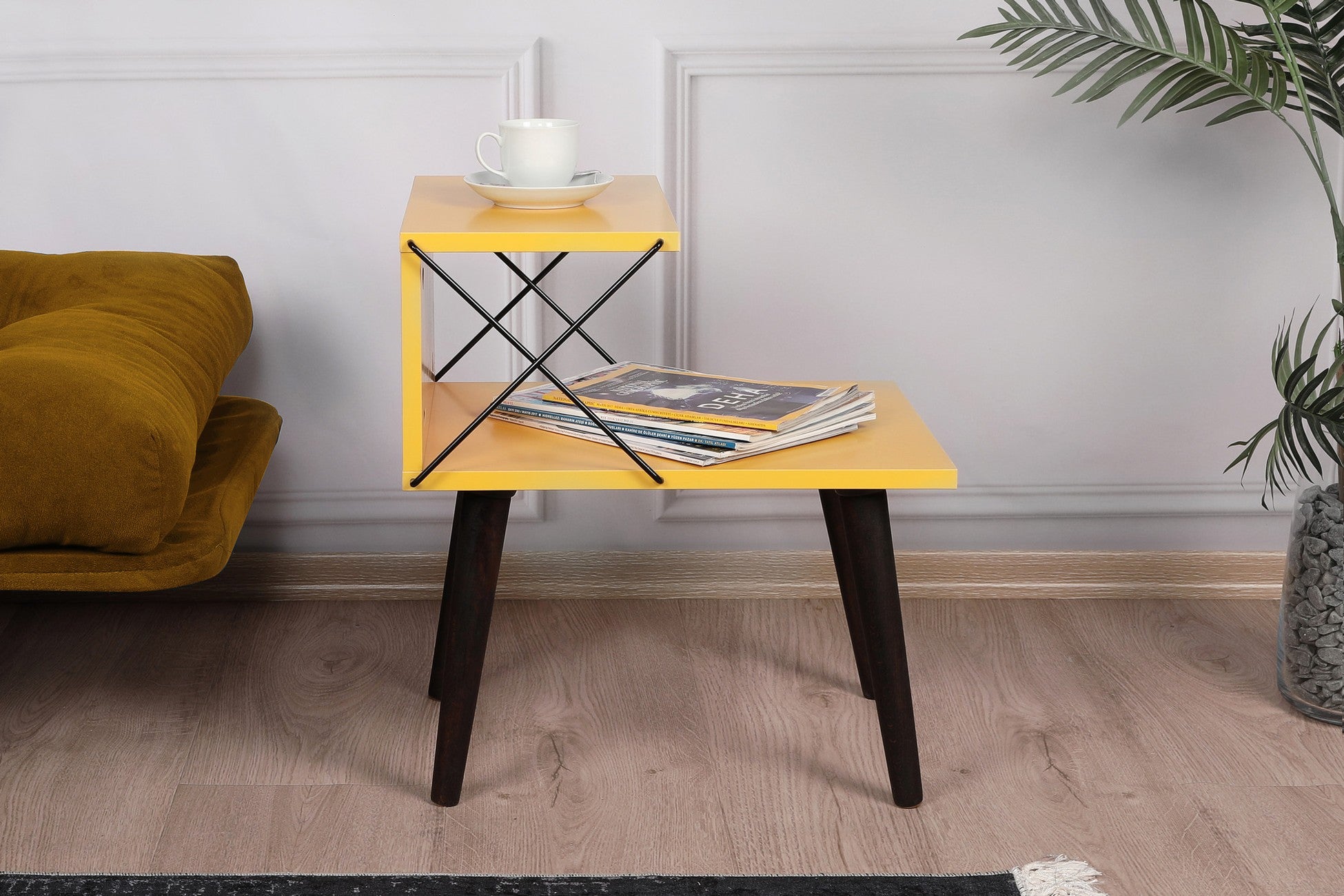 Table de chevet Cross - Yellow