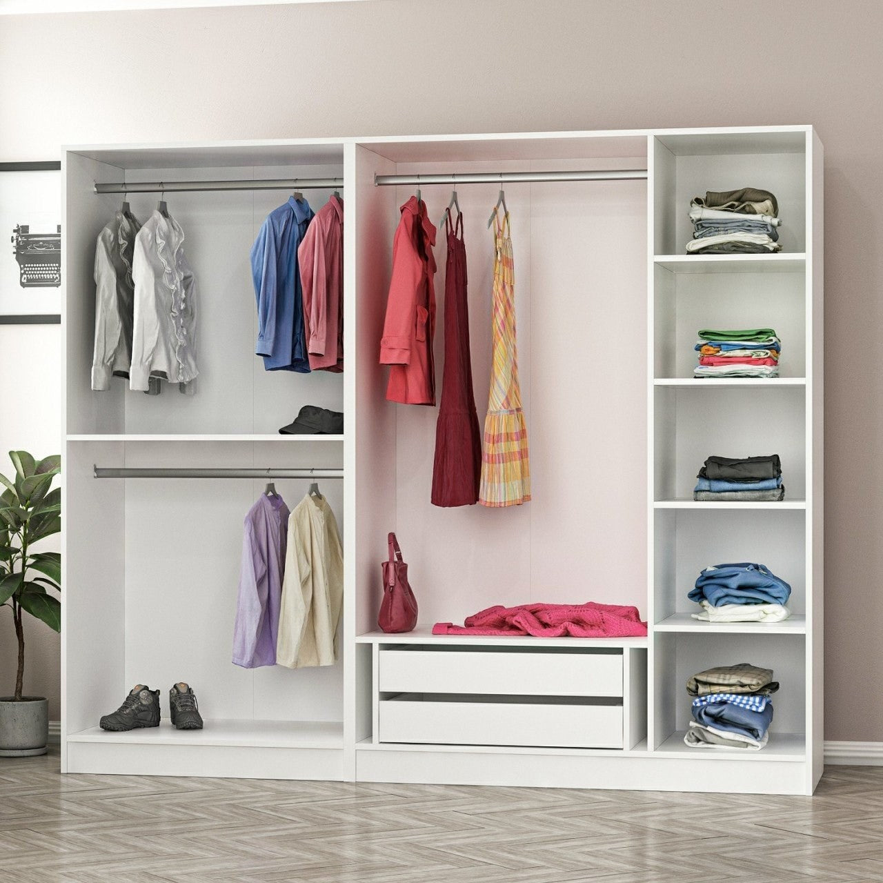 Armoire Kale 190 - White - v2