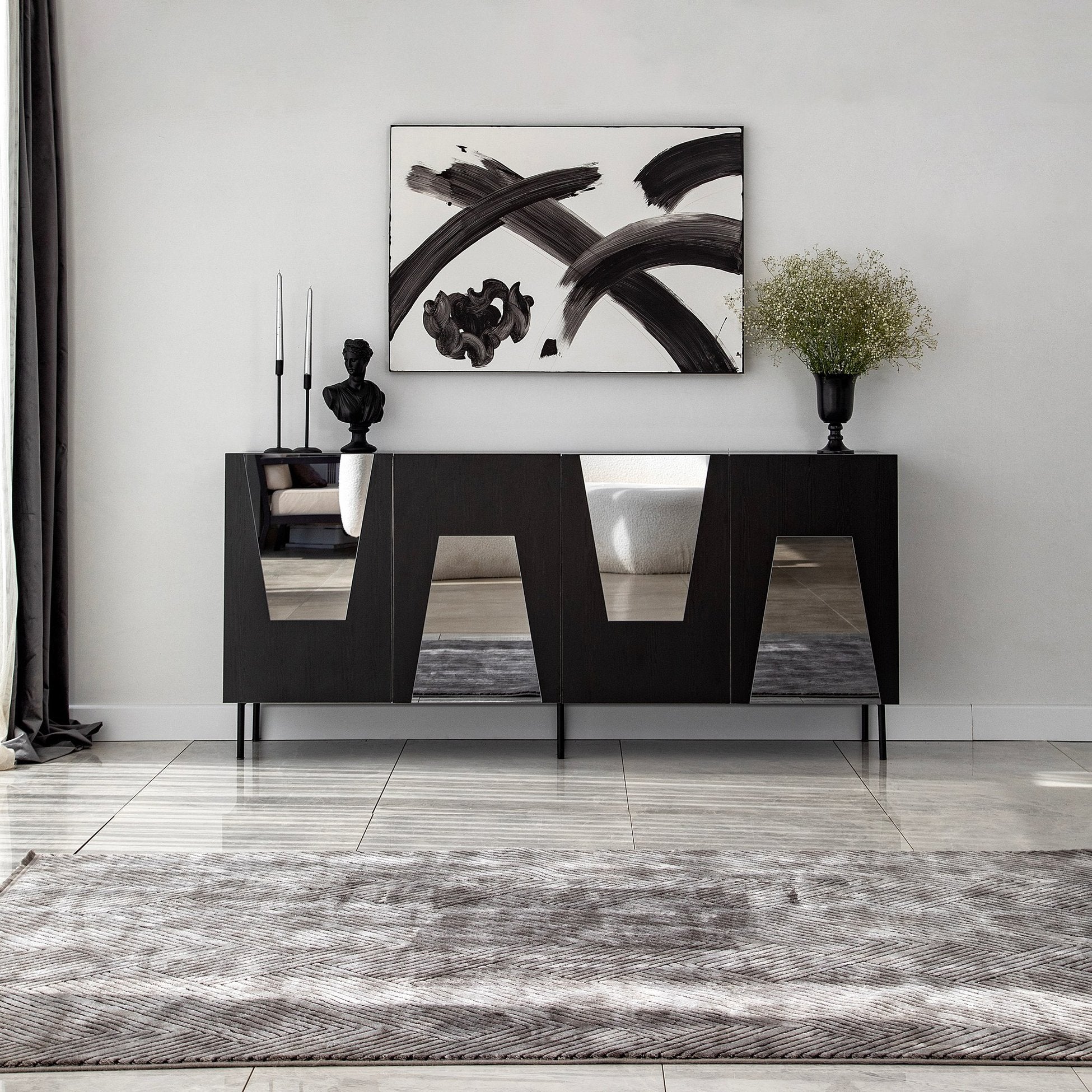 Console Venice - Black, Fume