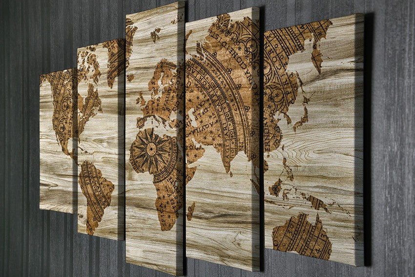 Peinture décorative en toile (5 pièces) BC60