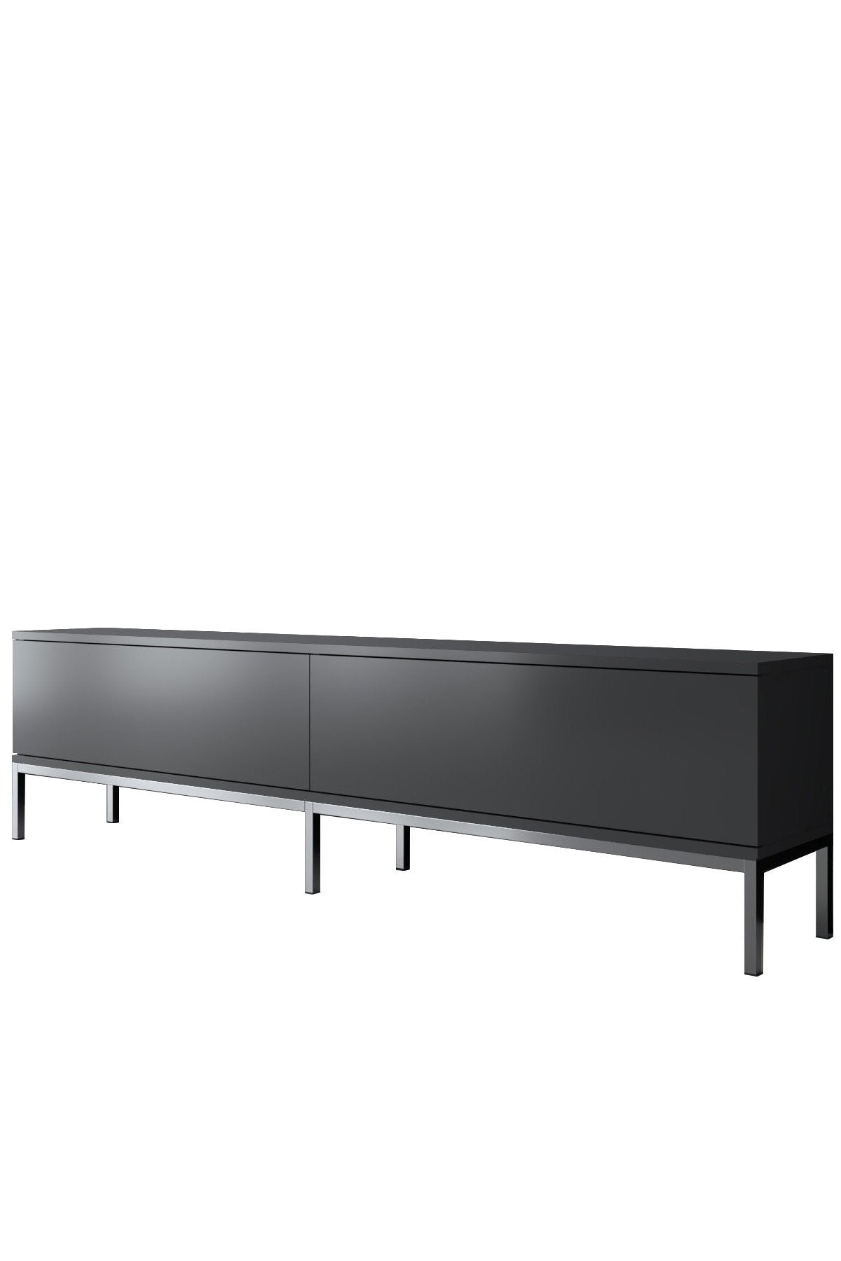 Meuble TV Lord - Anthracite, Silver