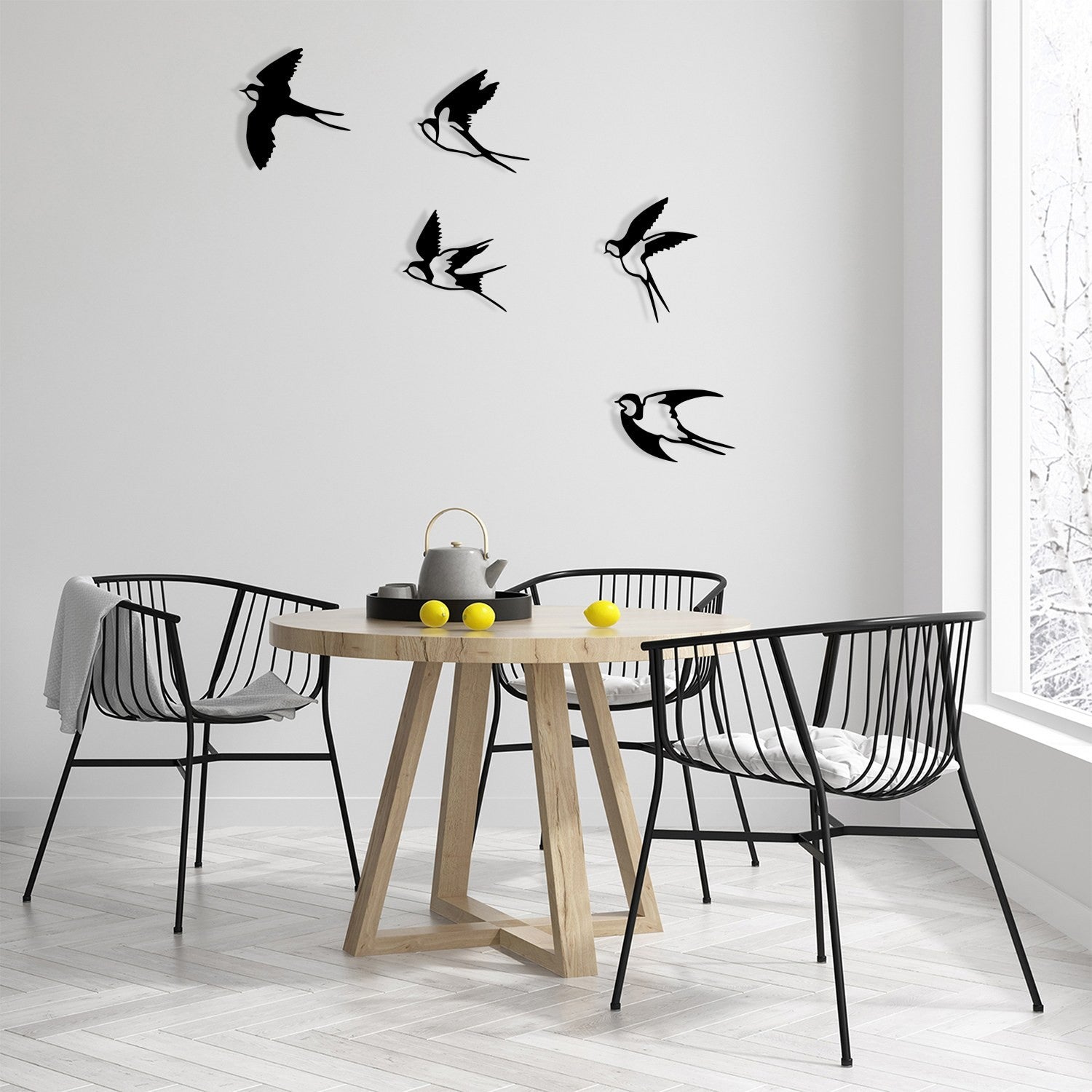 Accessoire mural en métal décoratif Ebabil