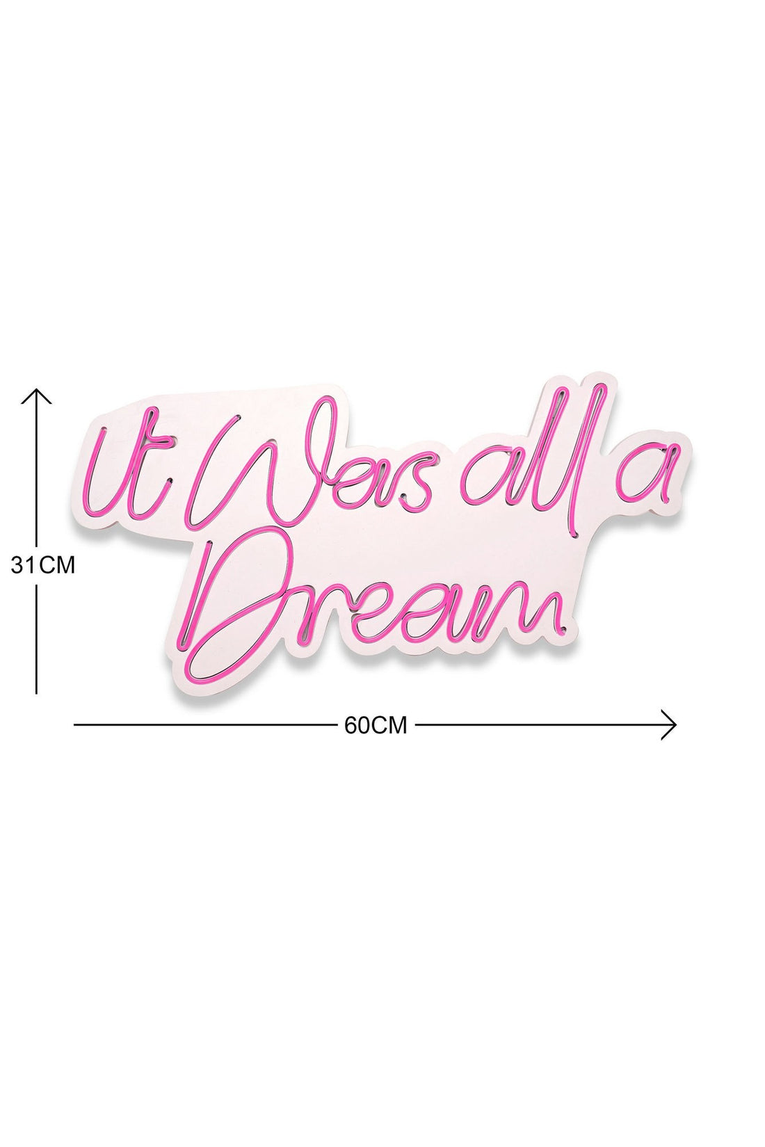 Éclairage LED en plastique décoratif It was all a Dream - Pink