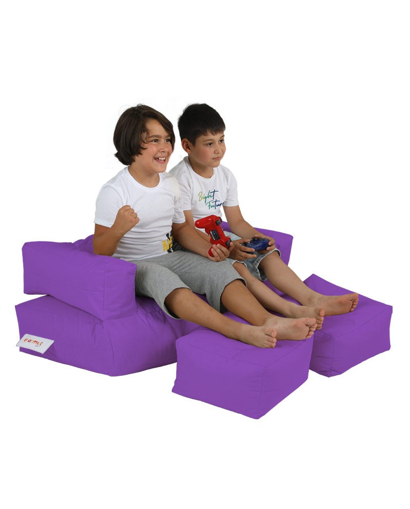 Pouf de jardin Kids Double Seat Pouf - Purple