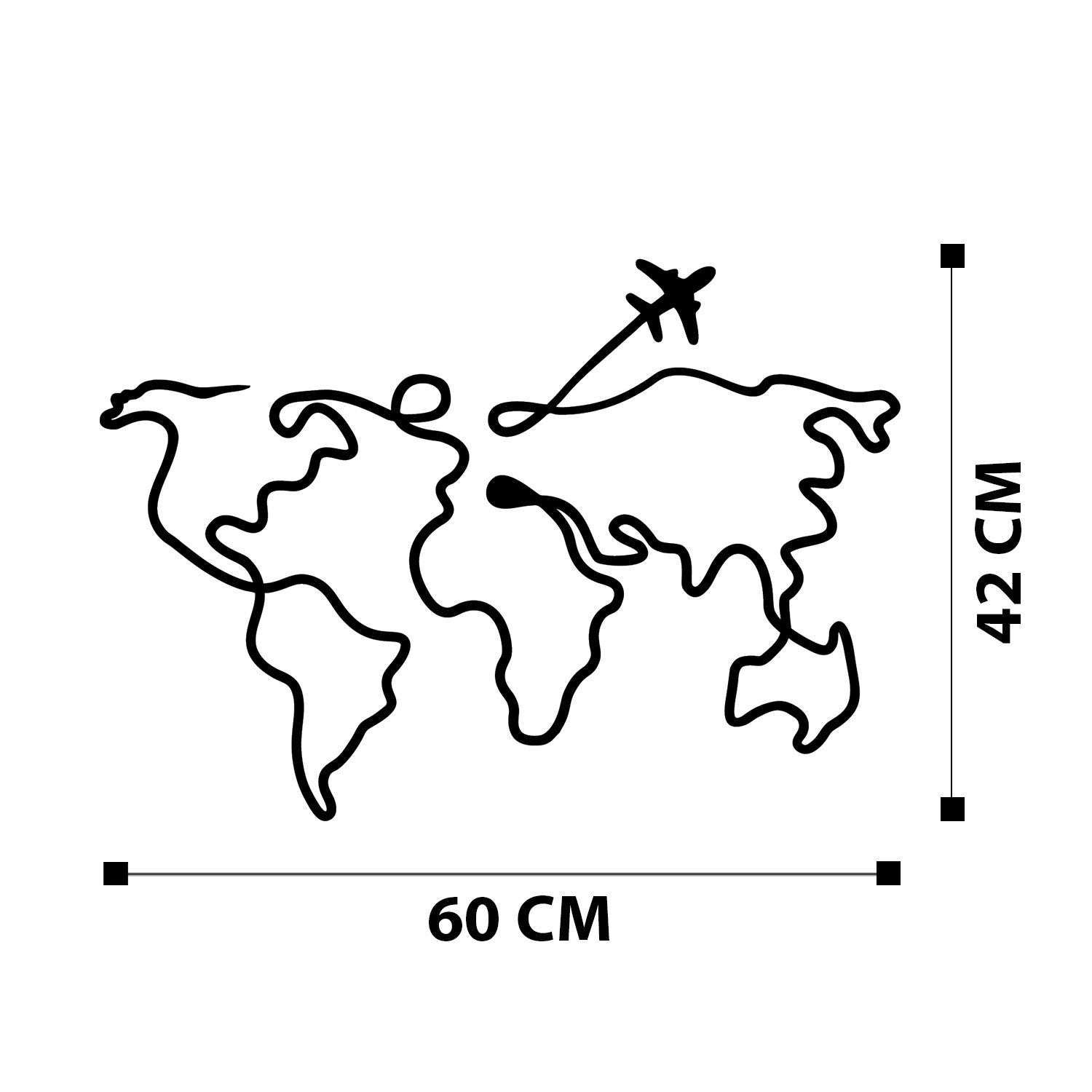 Accessoire mural en métal décoratif Mozzafiato