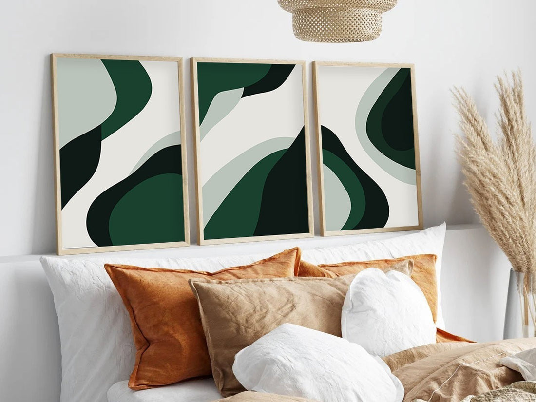 Peinture MDF encadrée décorative (3 pièces) Huhu204 - 30 x 40