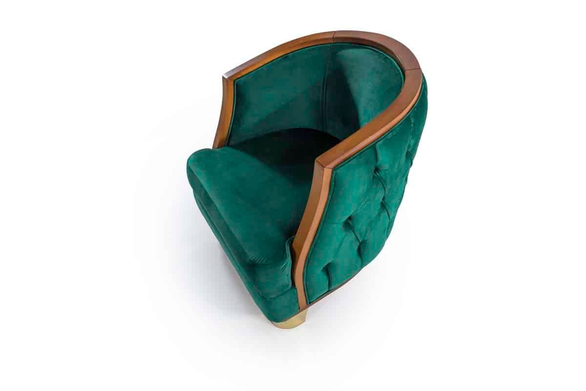 Nish Fauteuil Bergère vert