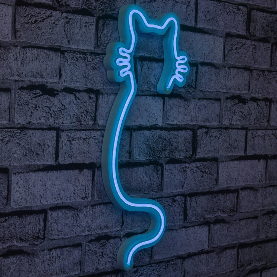 Éclairage LED en plastique décoratif Cat - Blue
