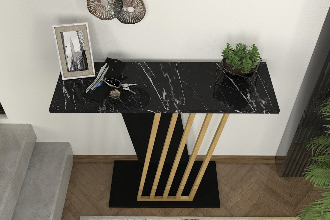 La commode Gravity - Black, Gold