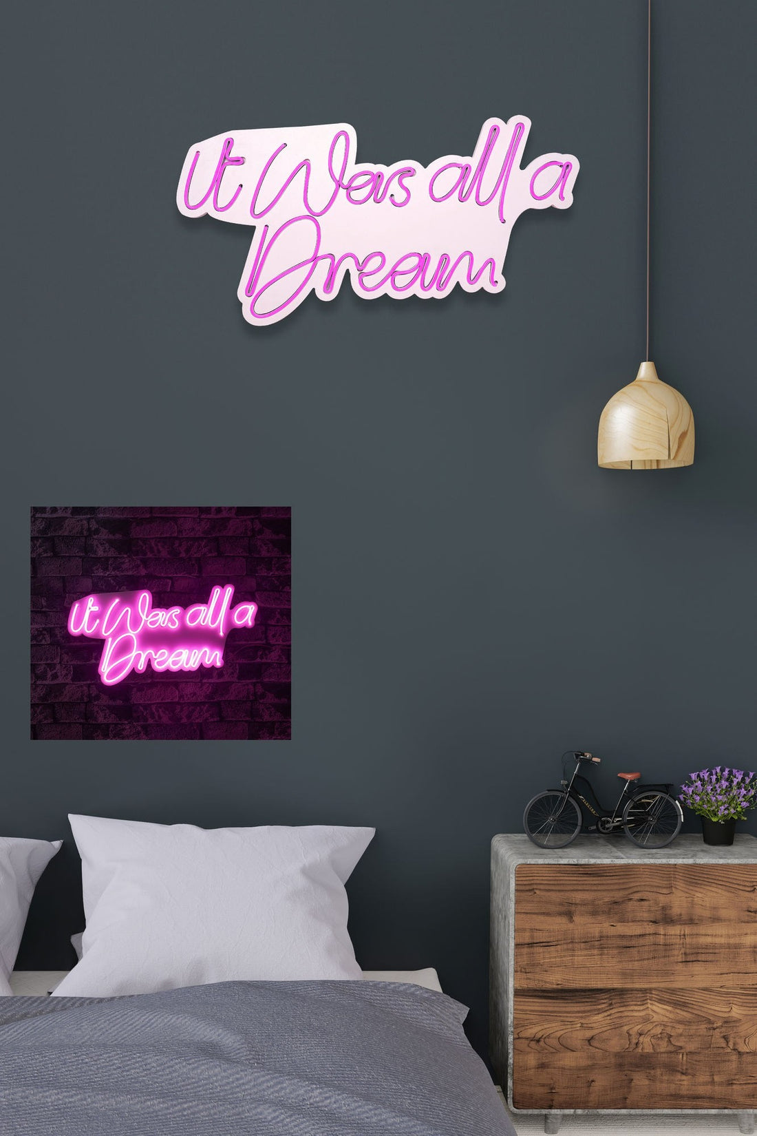Éclairage LED en plastique décoratif It was all a Dream - Pink