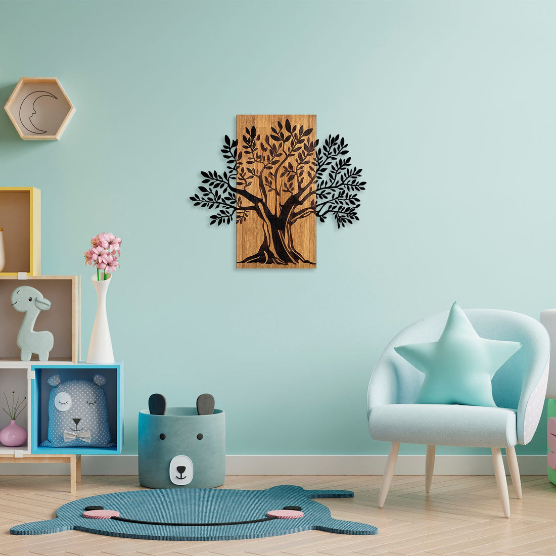 Accessoire mural en bois décoratif Monumental Tree 2