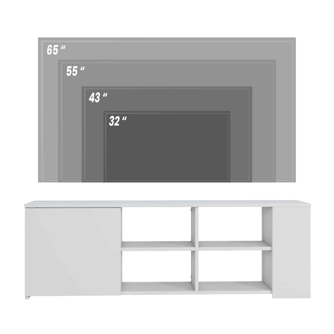 Rome Meuble Tv blanc