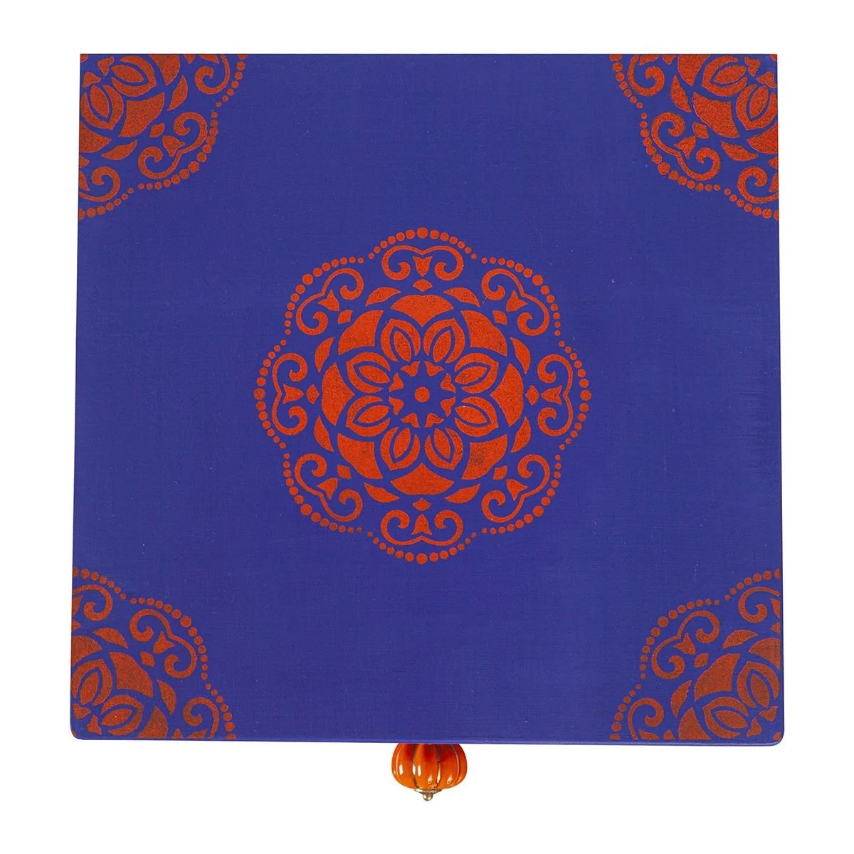 Miniature commode bohème ultramarine